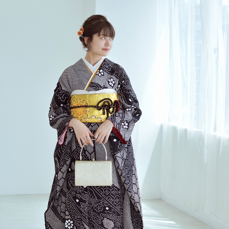 振袖 絞り 黒のおすすめ人気商品一覧 通販 - Yahoo!ショッピング 黒の