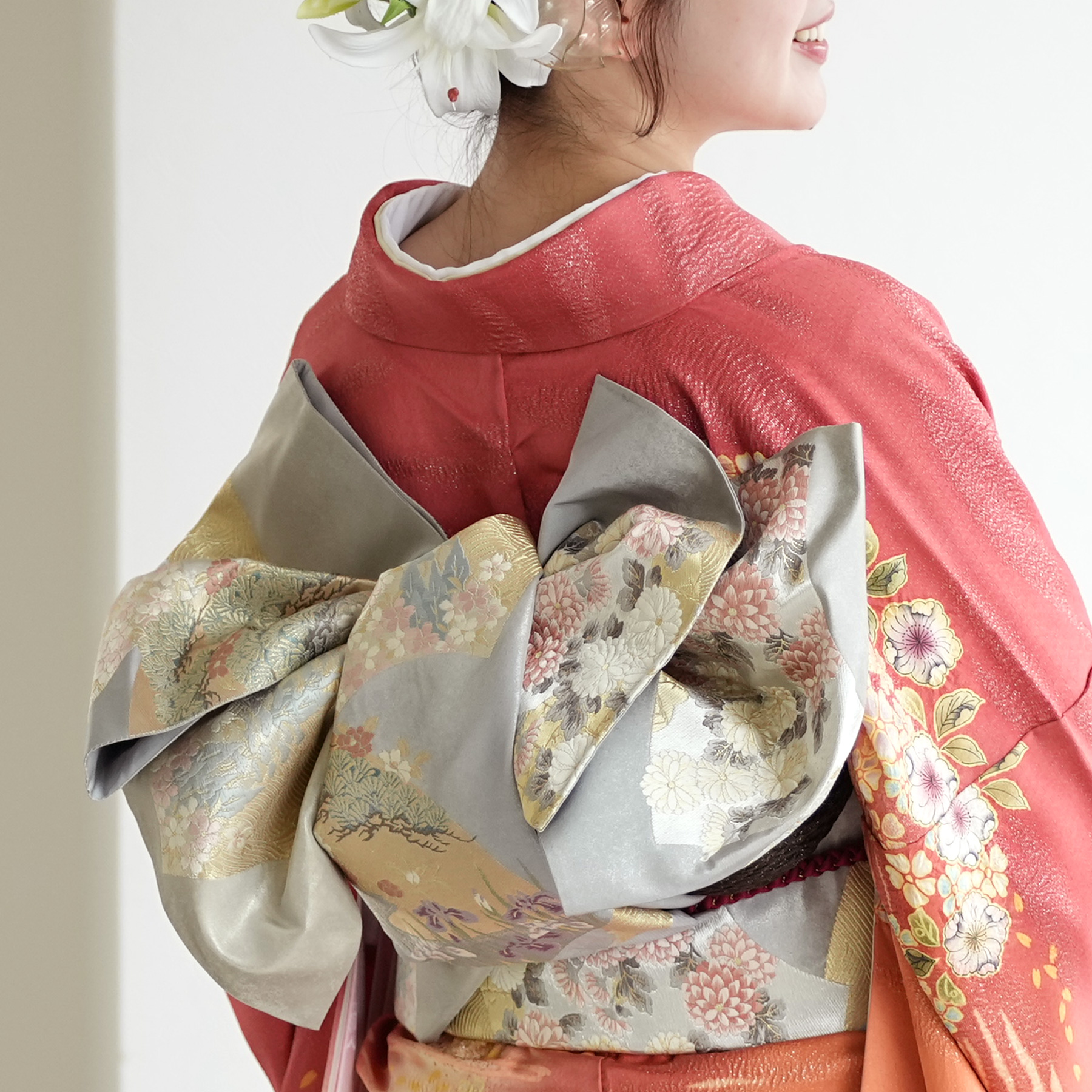 振袖 レンタル 成人式 21点セット 古典柄 レトロ アンティーク系 振袖