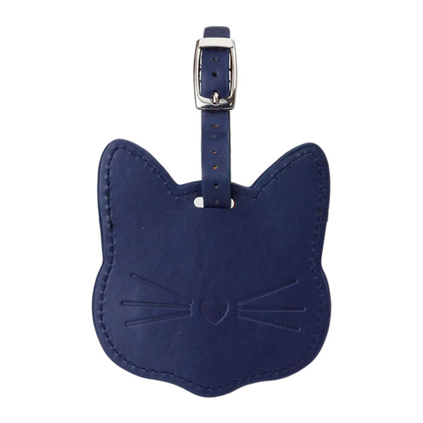 猫 ネームタグ バッグタグ ネームプレート 荷物タグ タグ ネーム PU