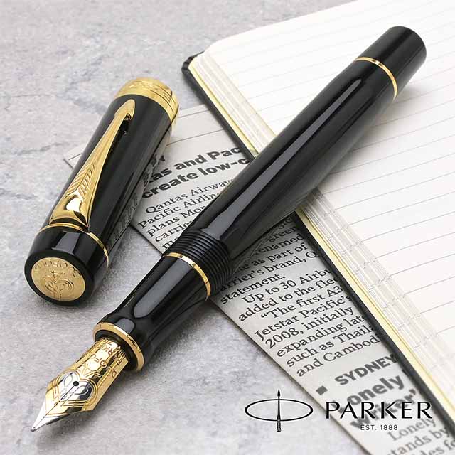 デュオフォールド 万年筆 パーカー 名入れ PARKER クラシック ブラック