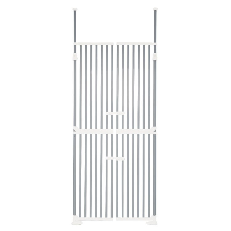 ペットゲート 猫 つっぱり 高さ190〜250cm ドア付 両開き 簡単設置 猫