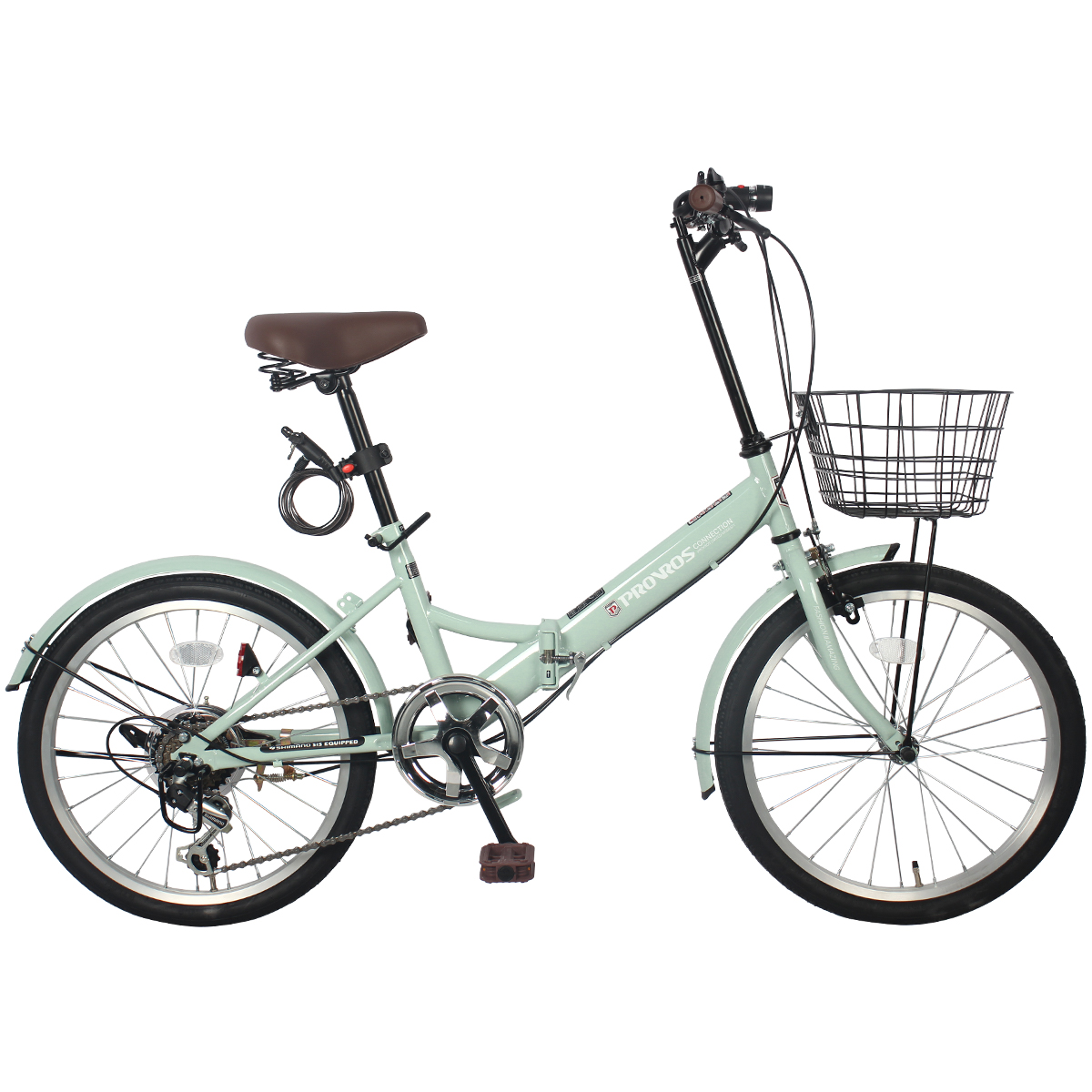 未使用】PROVROS 折りたたみ式電動アシスト自転車 ミントグリーン 楽天