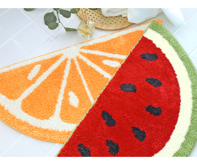 玄関マット 滑り止め付き バスマット 変形 風水 イエロー 吸水 速乾