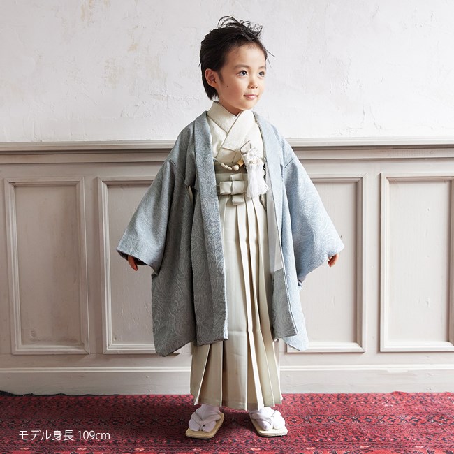 七五三 着物 男の子 5歳 レンタル 6歳 ナチュラル ラフィネココ