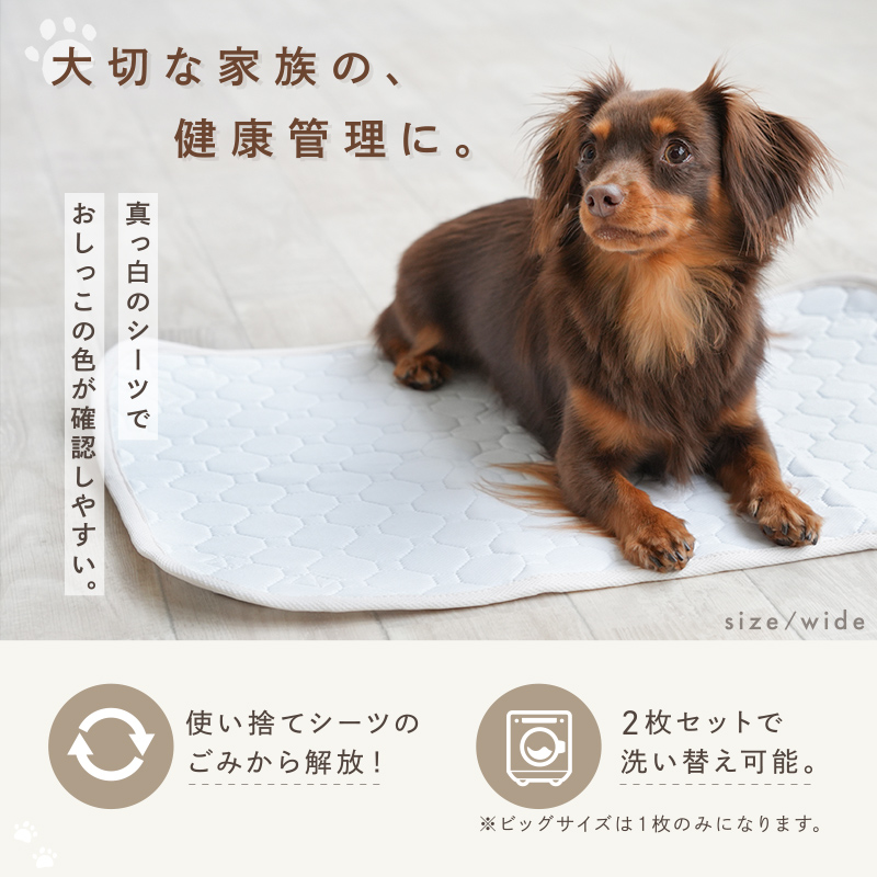 洗える 100×70cm 速乾 超吸収 ペットシーツ ビッグサイズ 吸水性抜群
