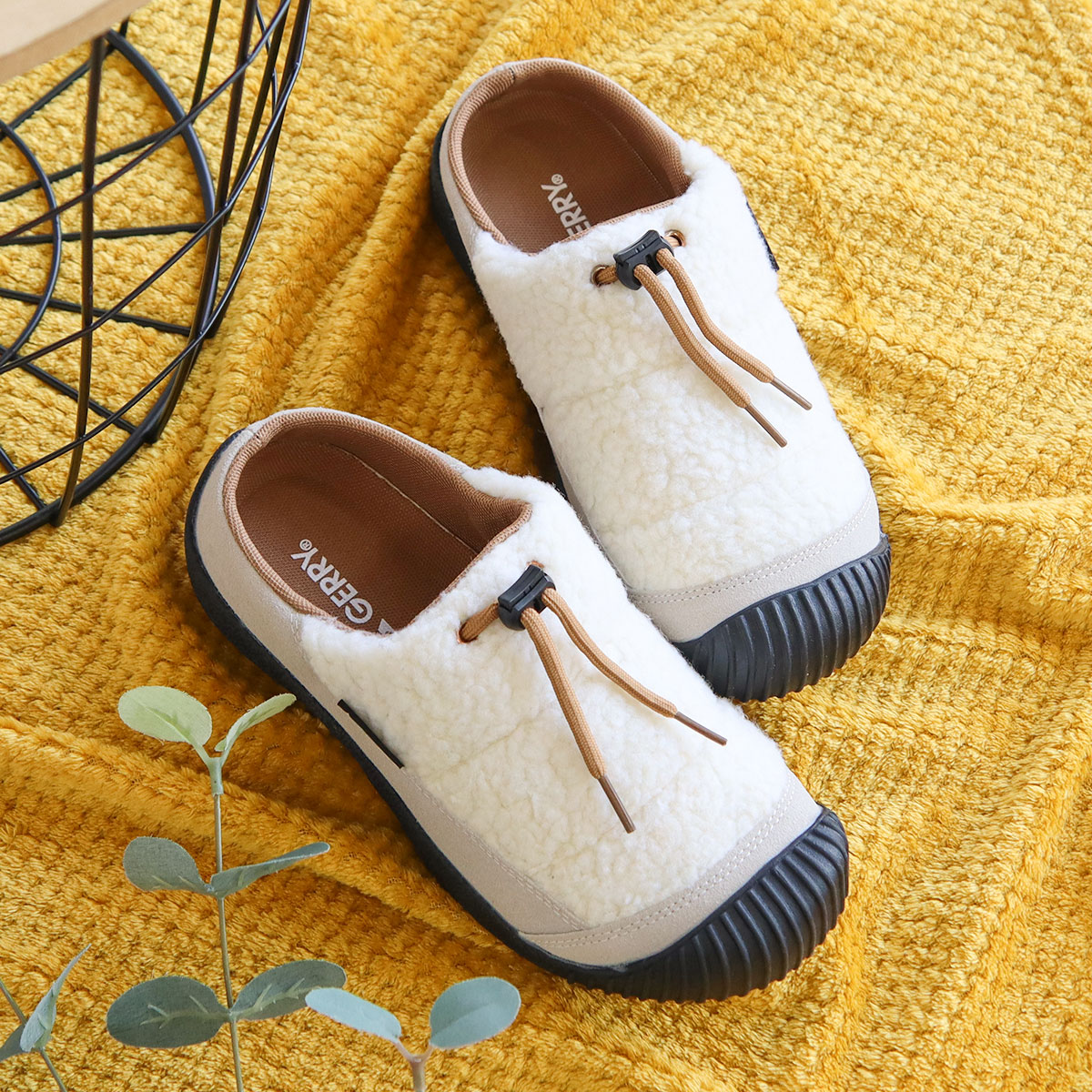 GERRY（ジェリー） モックシューズ レディース サボ スリッポン ボア