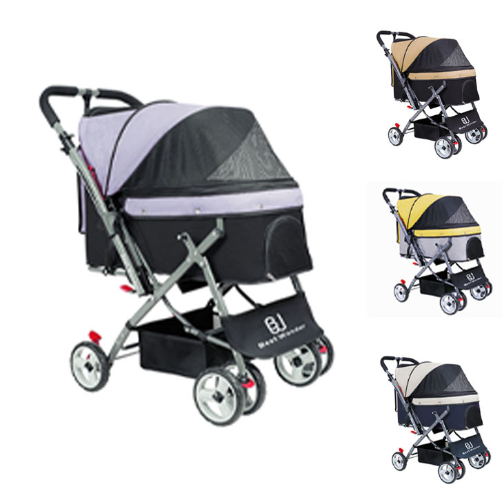 対面式 2way ペット カート バギー 小型犬 中型犬 多頭 折りたたみ