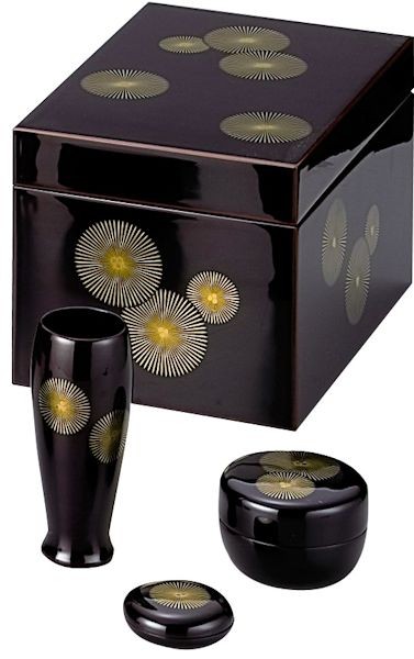 利休茶箱 溜真塗 茶道 茶道具 : 和空間ヤフーショップ - 通販 - Yahoo