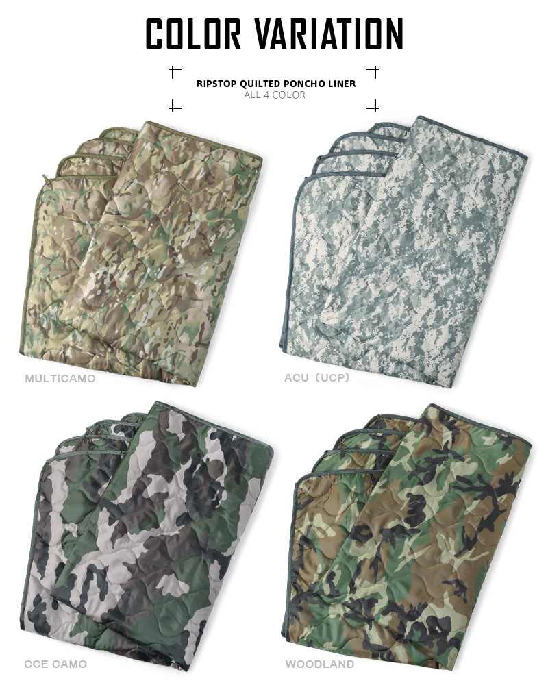 米軍 実物 ACU ポンチョ ライナーセット