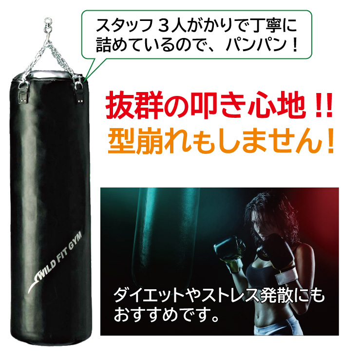 WILD FIT（ワイルドフィット） 2月入荷予定 日本製 サンドバッグ PVC