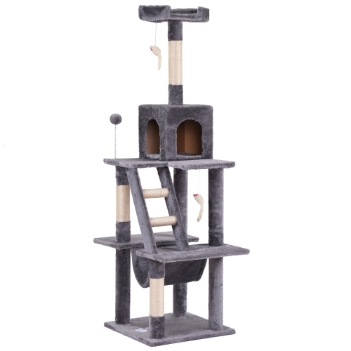 3155-95-63】キャットタワー 高さ155CM Amazon | WWI キャットタワー