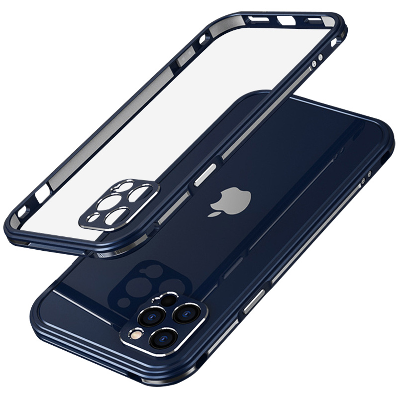 iPhone13 Pro Max ケース シエラブルー iPhone12 バンパー アルミ