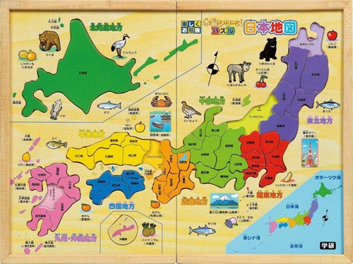 木製パズル 日本地図 4905426119960 : ユウセイ堂1号店 Yahoo!shopping