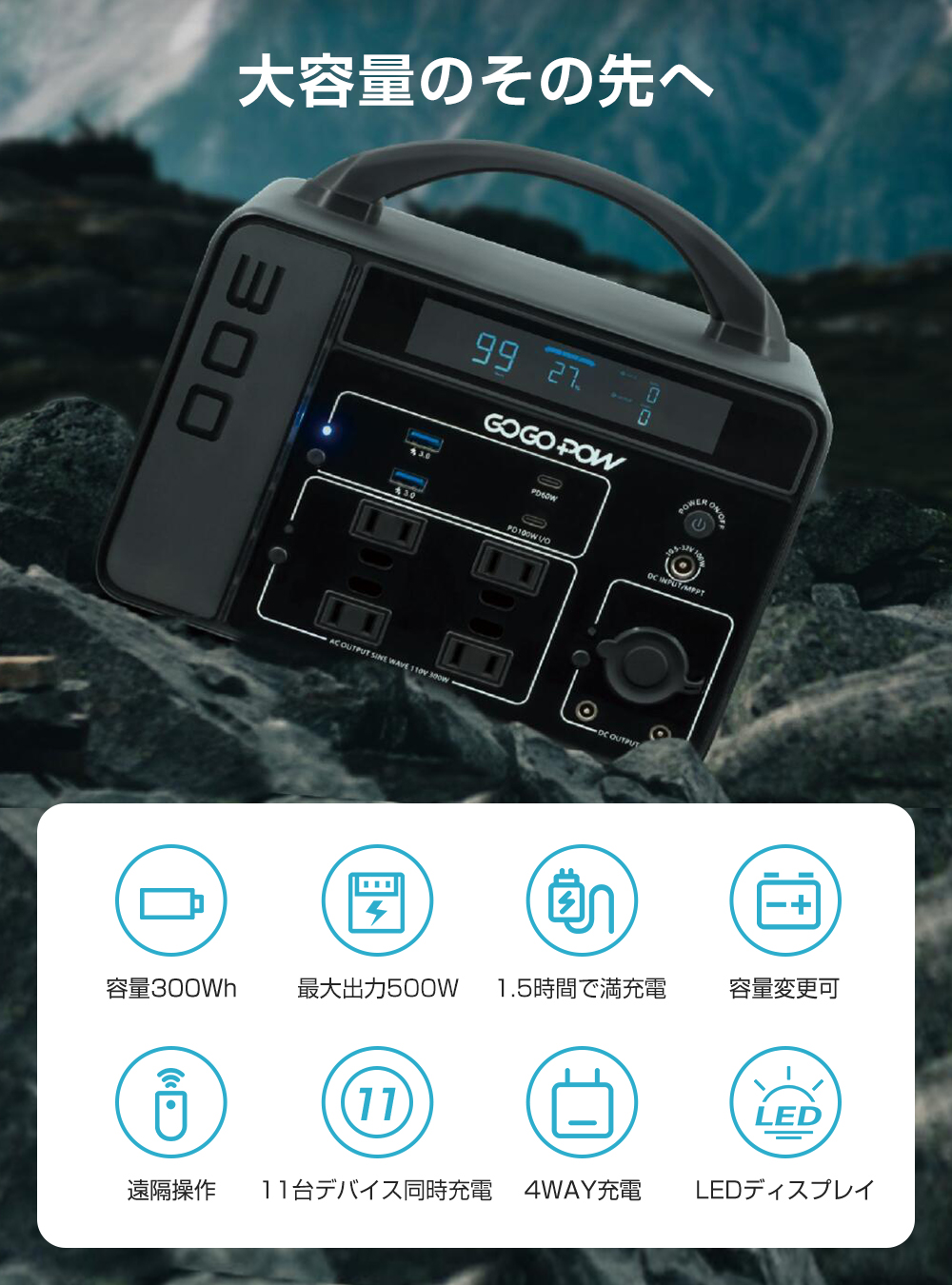 即日発送！20％OFF↓ 防災応援 ポータブル電源 ポータブルバッテリー