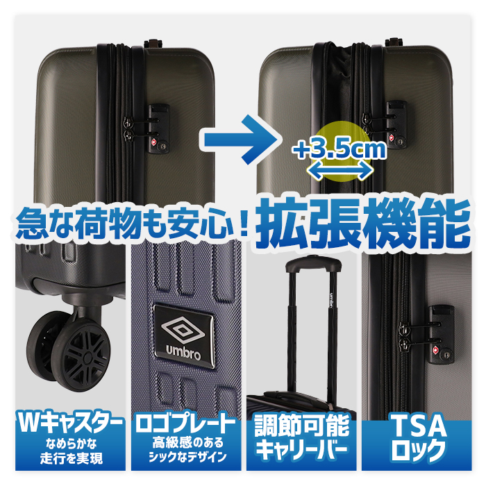 umbro（アンブロ） キャリーバッグ キャリーケース トランクケース