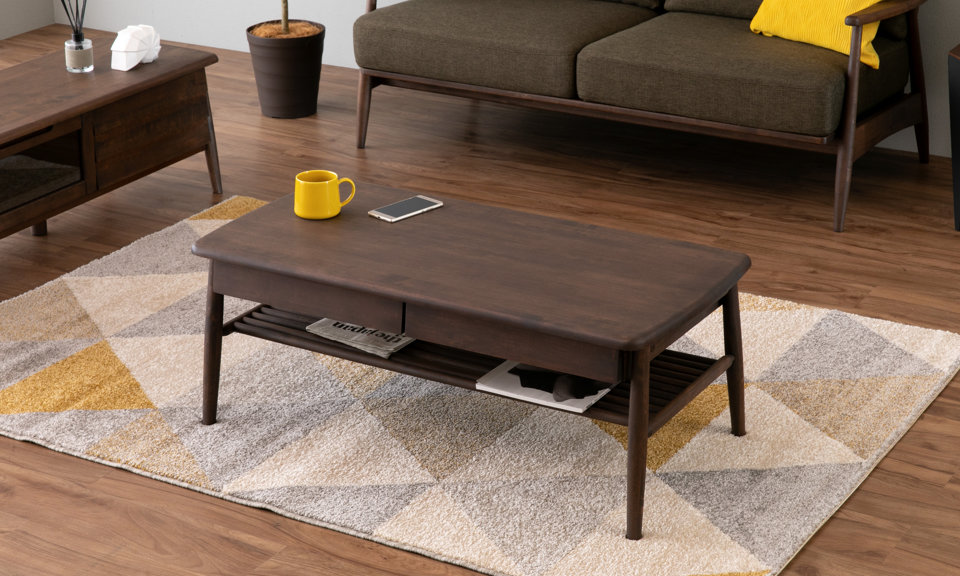 一生紀（ISSEIKI） センターテーブル 木製 北欧 幅100 エラン : 家具