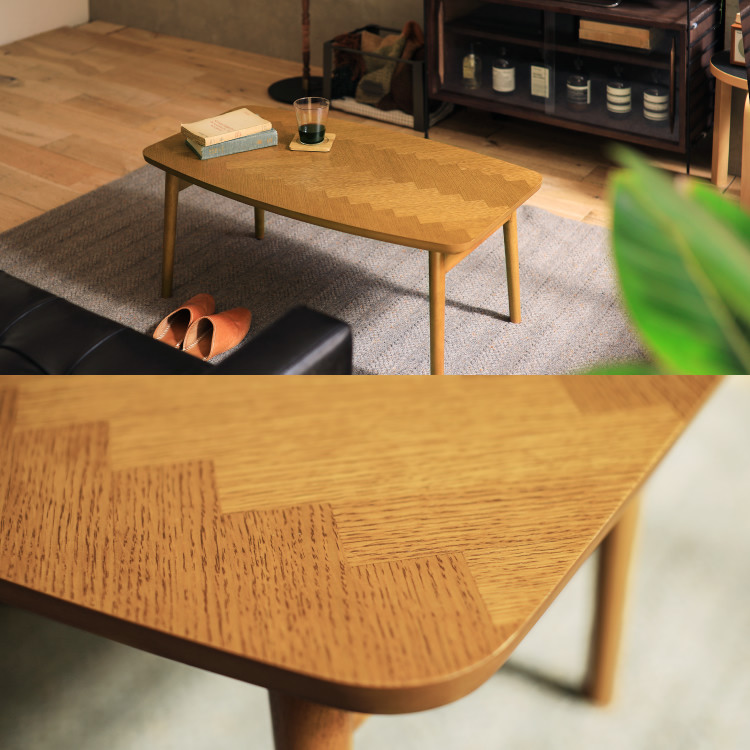 こたつテーブル 長方形 90 折りたたみ 北欧 ヴィンテージ LUKE