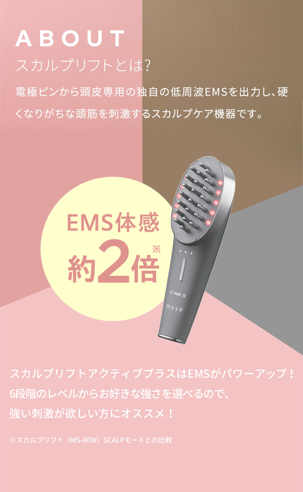 YA‐MAN（ヤーマン） ミーゼ ブラシ 美顔器 ミーゼ スカルプリフト