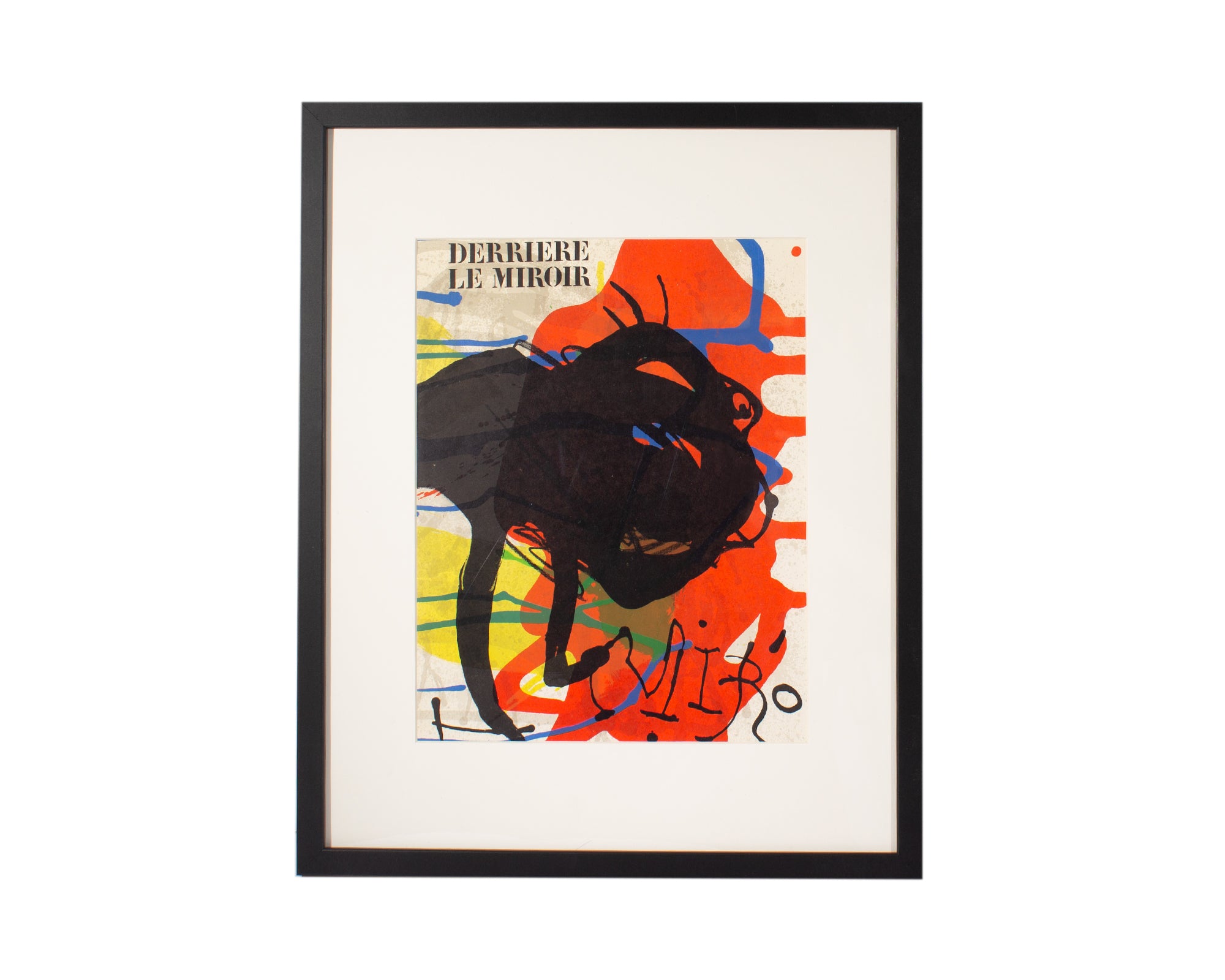 Derriere le Miroir No.203 ミロ 1973」ダブル頁のオリジナルリト3点入