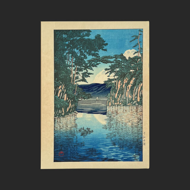 川瀬 巴水 KAWASE Hasui 荒川の月 | 新版画通販専門店：新版画ドットコム