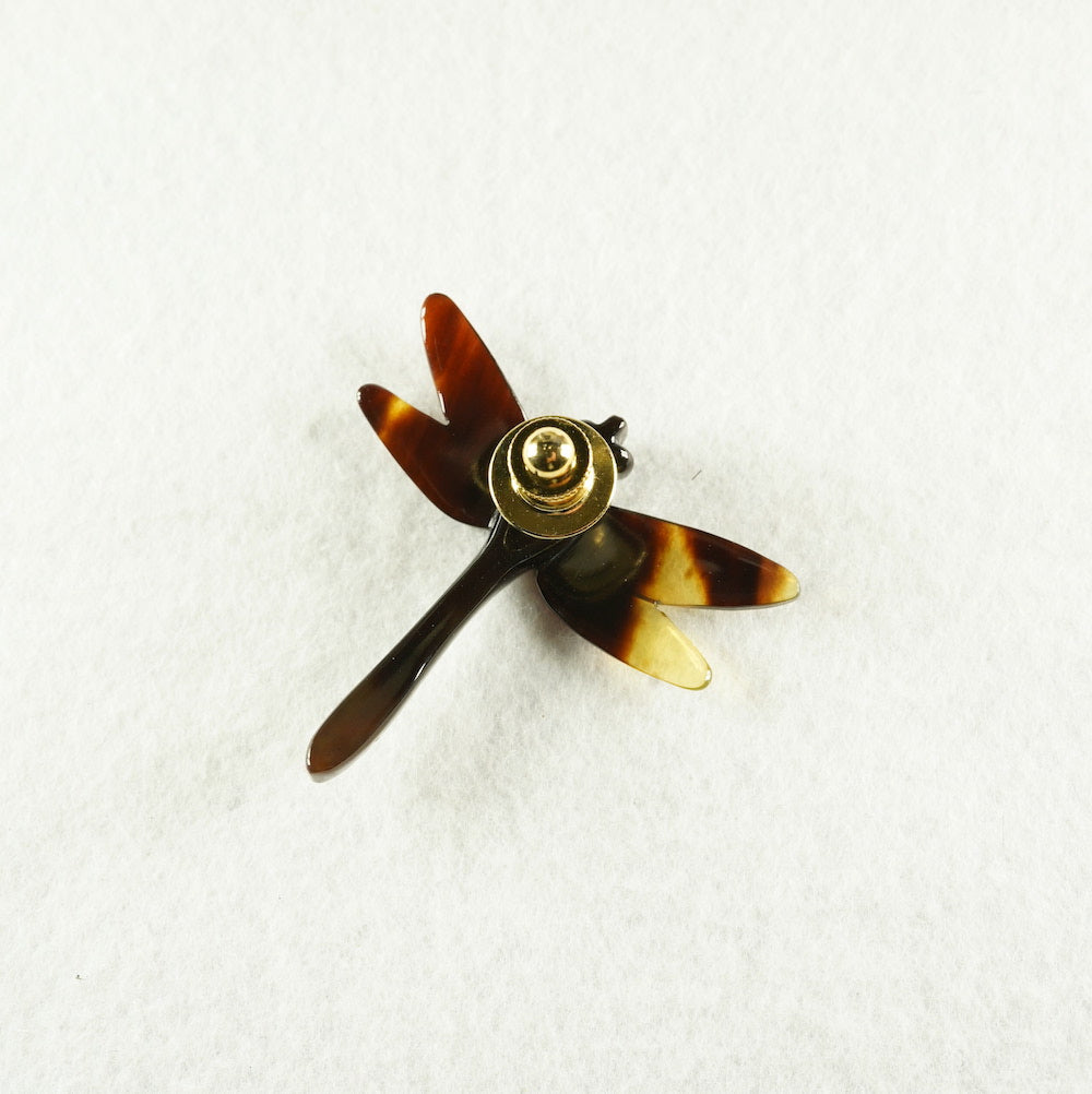 下3-9帯留 【下3-9】帯留 本鼈甲 蒔絵 風神雷神 松山武司/作