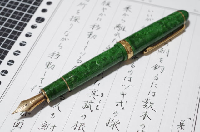 神殿の柱 プラチナ萬年筆 (#3776)銀無垢 PTS-50000 M: 弘法よ、筆は選べ