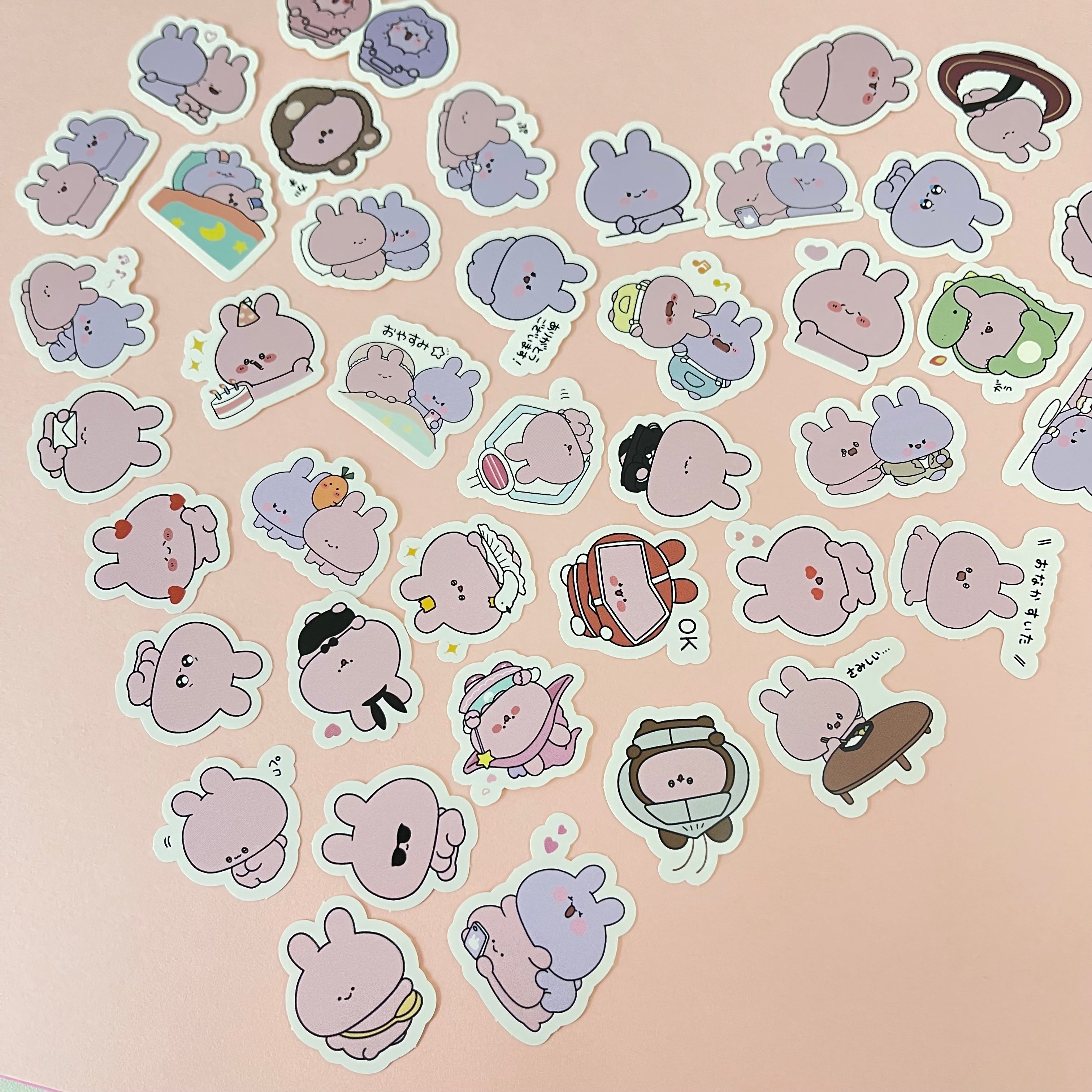 あさみみちゃん】フレークシール(40枚入り)（ASAMIMI BASIC 2024 March