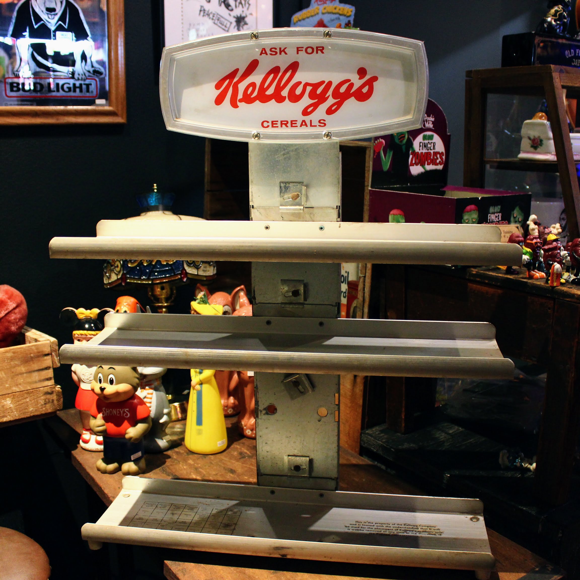 60s Kelloggs ケロッグ ストアーディスプレイ シェルフ 4段ラック