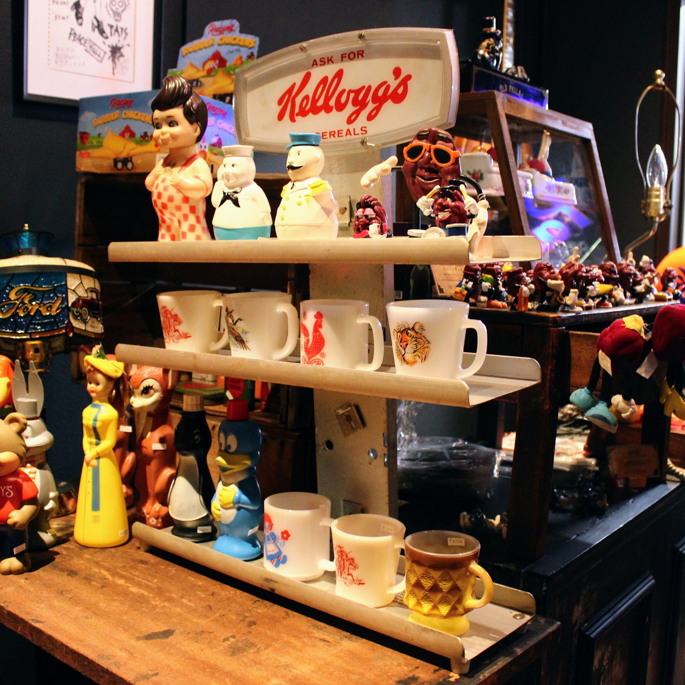 80年代 ケロッグ シェルフ ストアディスプレイ アメトイ ショーケース