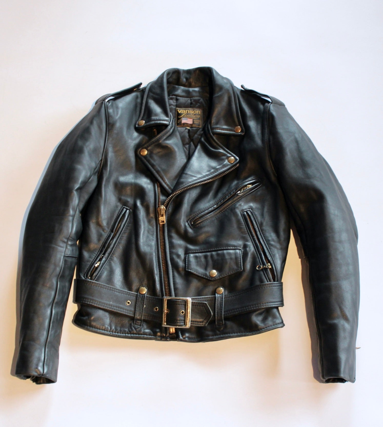 schott 90'sヴィンテージ 希少637 Dポケットシングルライダース