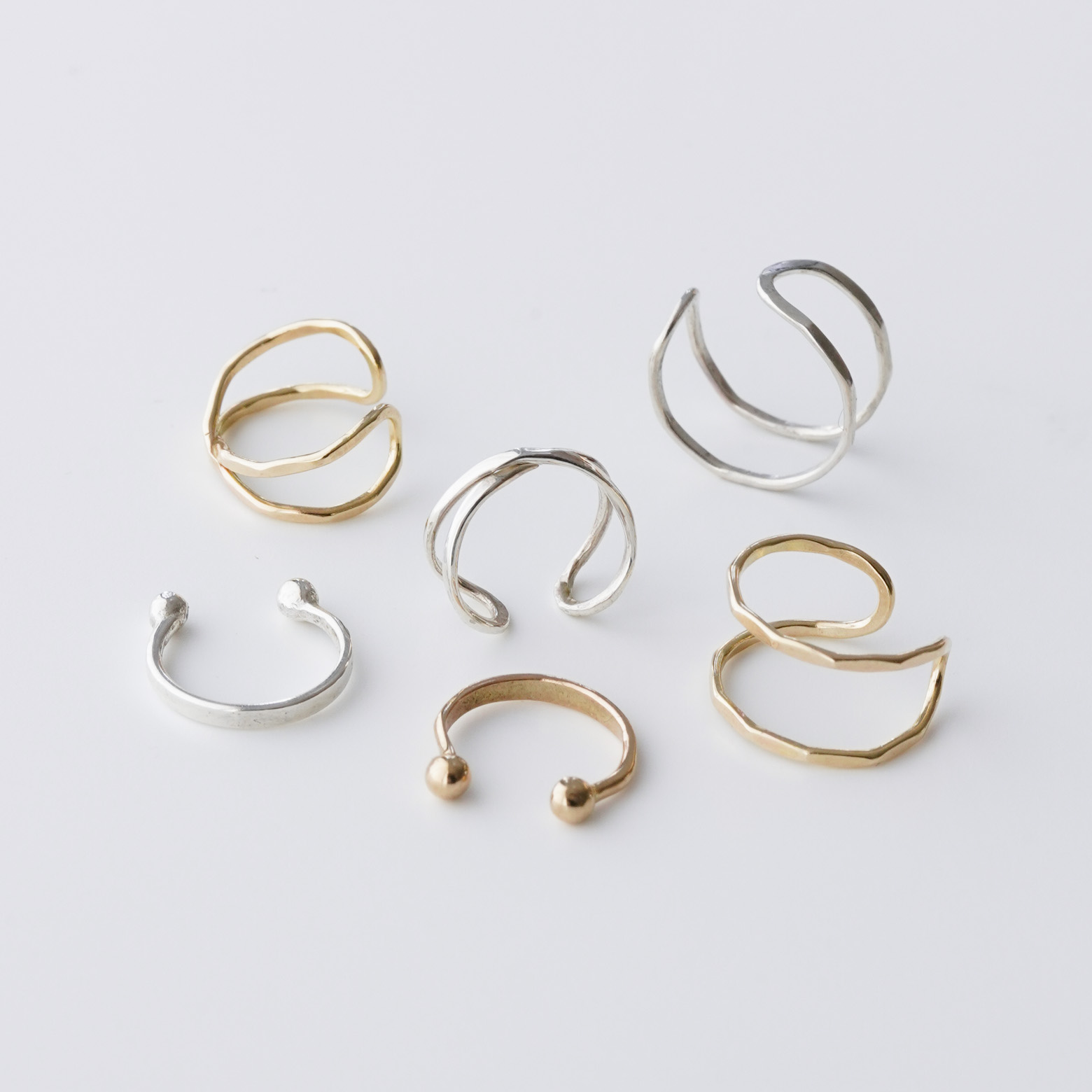 Silver Double Bar Ear Cuff (Melissa Joy Manning) | メリッサ