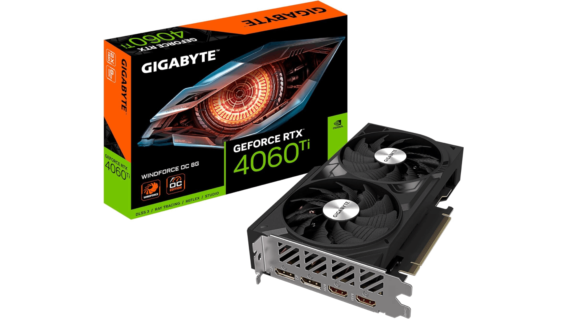 GIGABYTEのグラフィックボード「GeForce RTX 4060 Ti WINDFORCE OC 8G