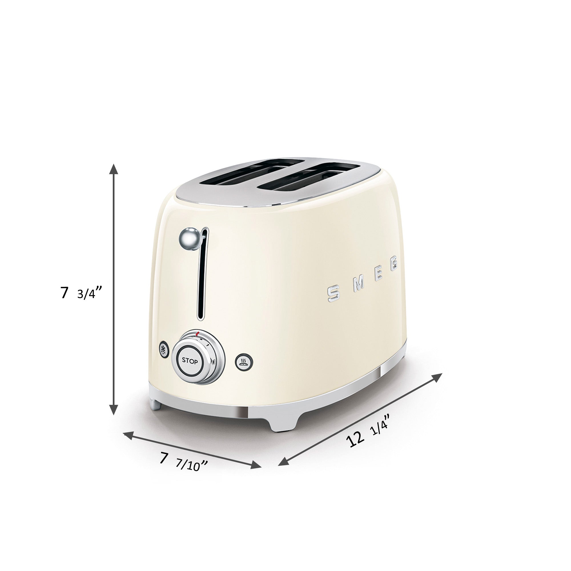 2-Slice Toaster - Retro-Style Pink – SMEG USA