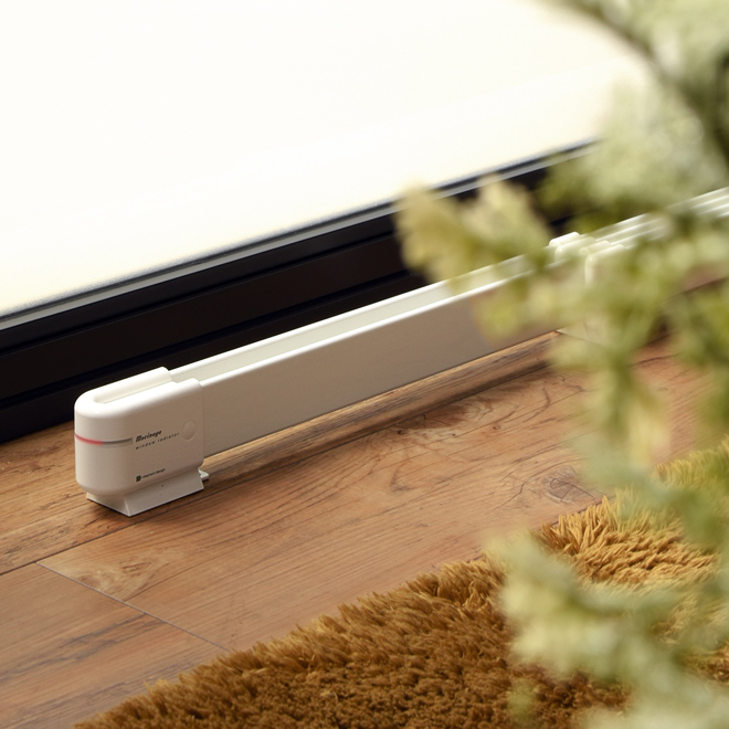 結露防止 冷気遮断 伸縮 窓下ヒーター 120～190cm対応 森永ウインドー