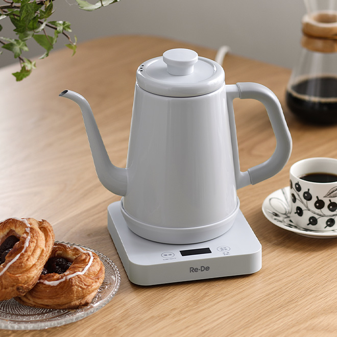 電気ケトル Re・De Kettle リデケトル 温度調節 1L RD-K002 保温