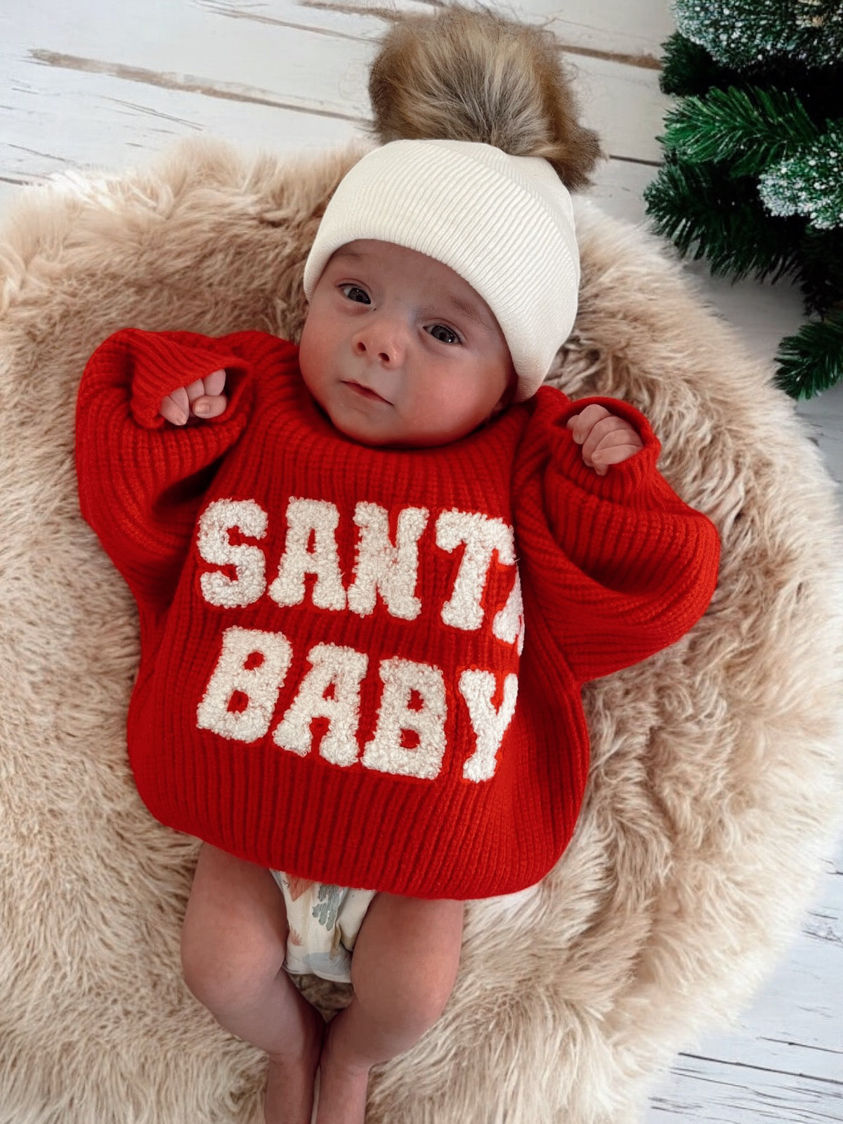 Knit Sweater, Santa Baby – SpearmintLOVE