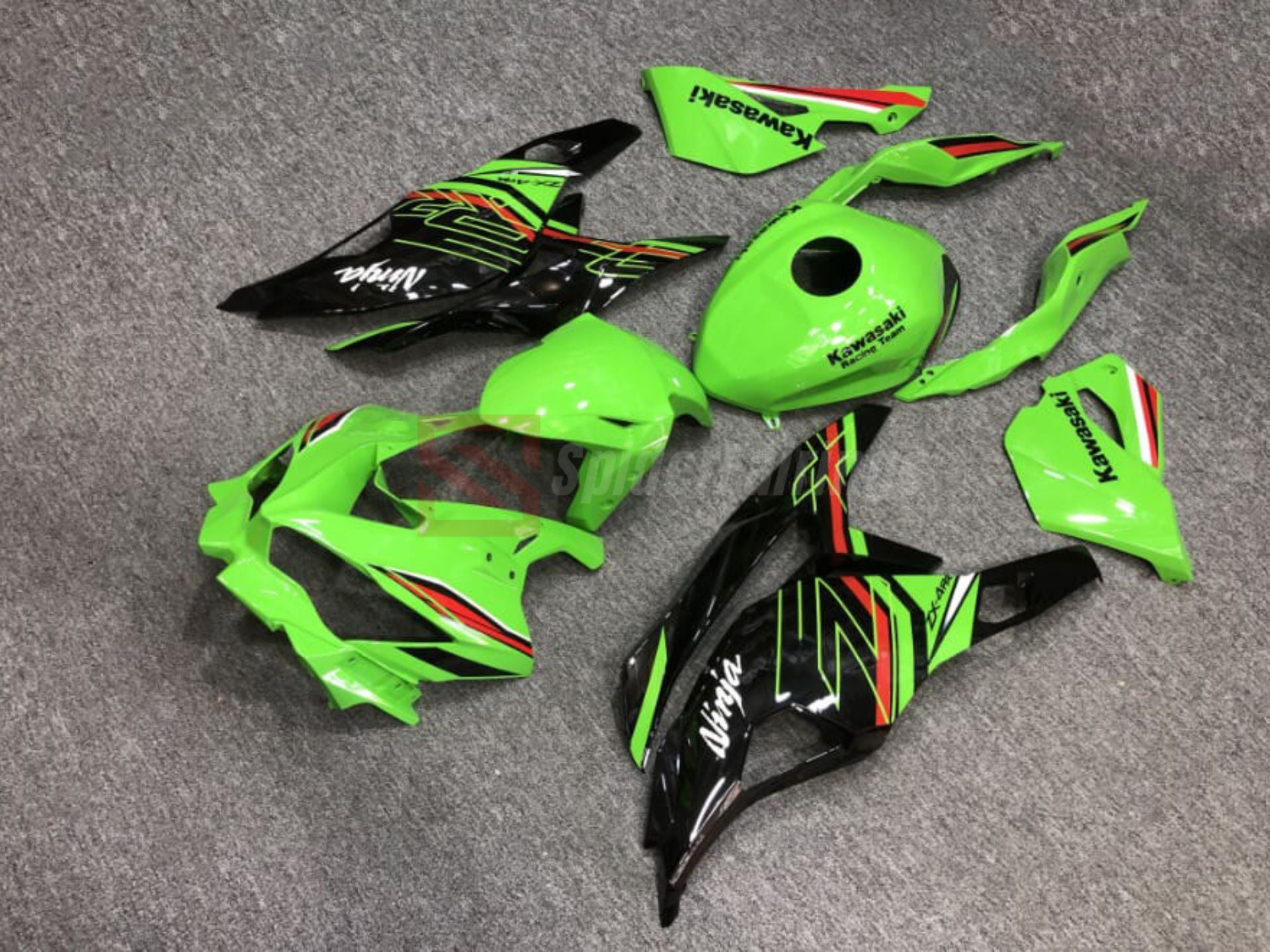 Green and Black-Kawasaki ZX4RR/ZX25R 2020-2024 – SpiderFairings
