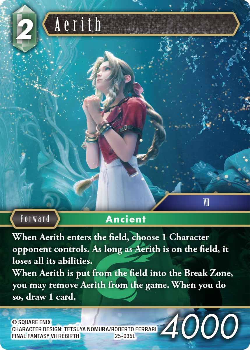 g*e様 最後の古代種 エアリス FF 日本語 拡張Foil 拡張foil