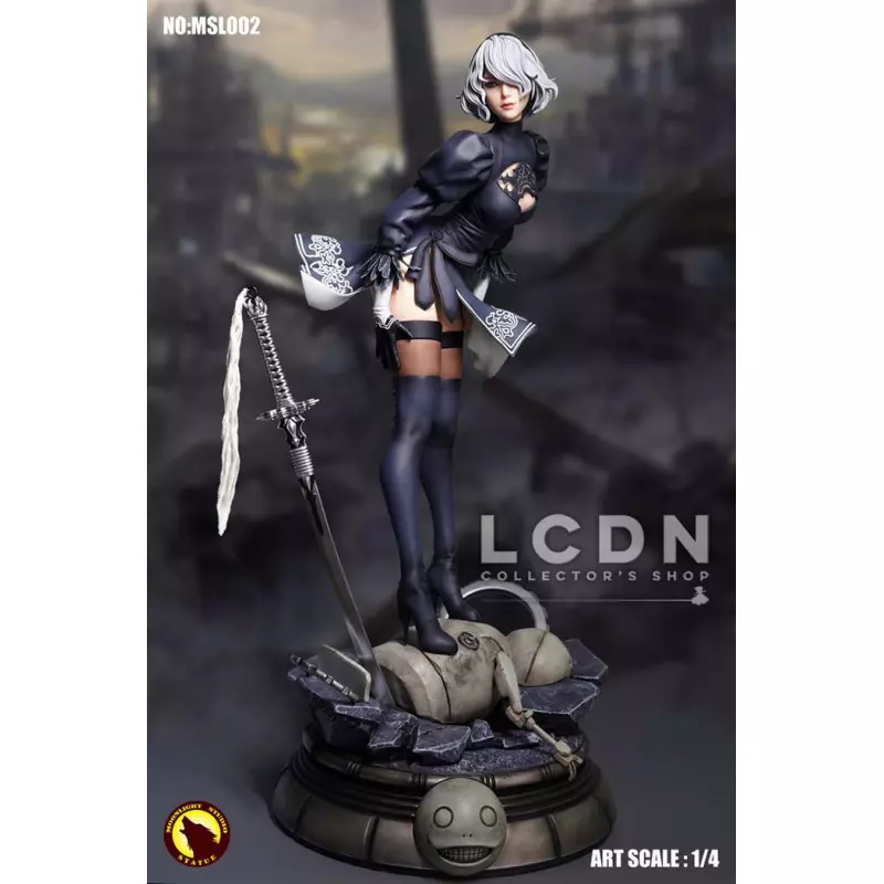 Nier Automata YoRHa 2B 1/4 Statue 51cm MOONLIGHT STUDIO MLS002