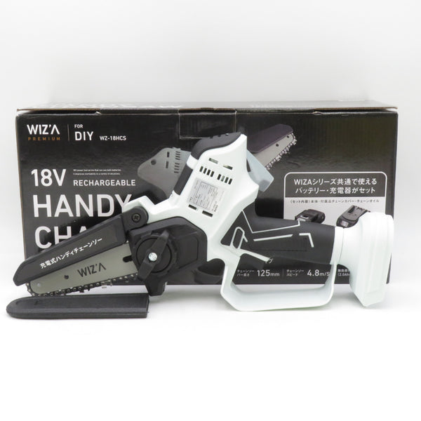 WIZA ウィザ 18V 2.0Ah 充電式ハンディチェーンソー 充電器・バッテリ1