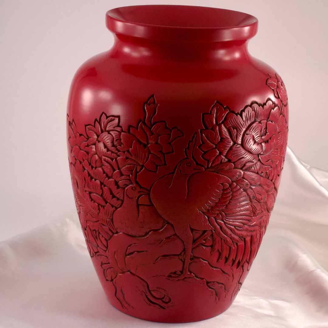 木村盛信作 柿袖花瓶 木村盛信作 柿袖花瓶