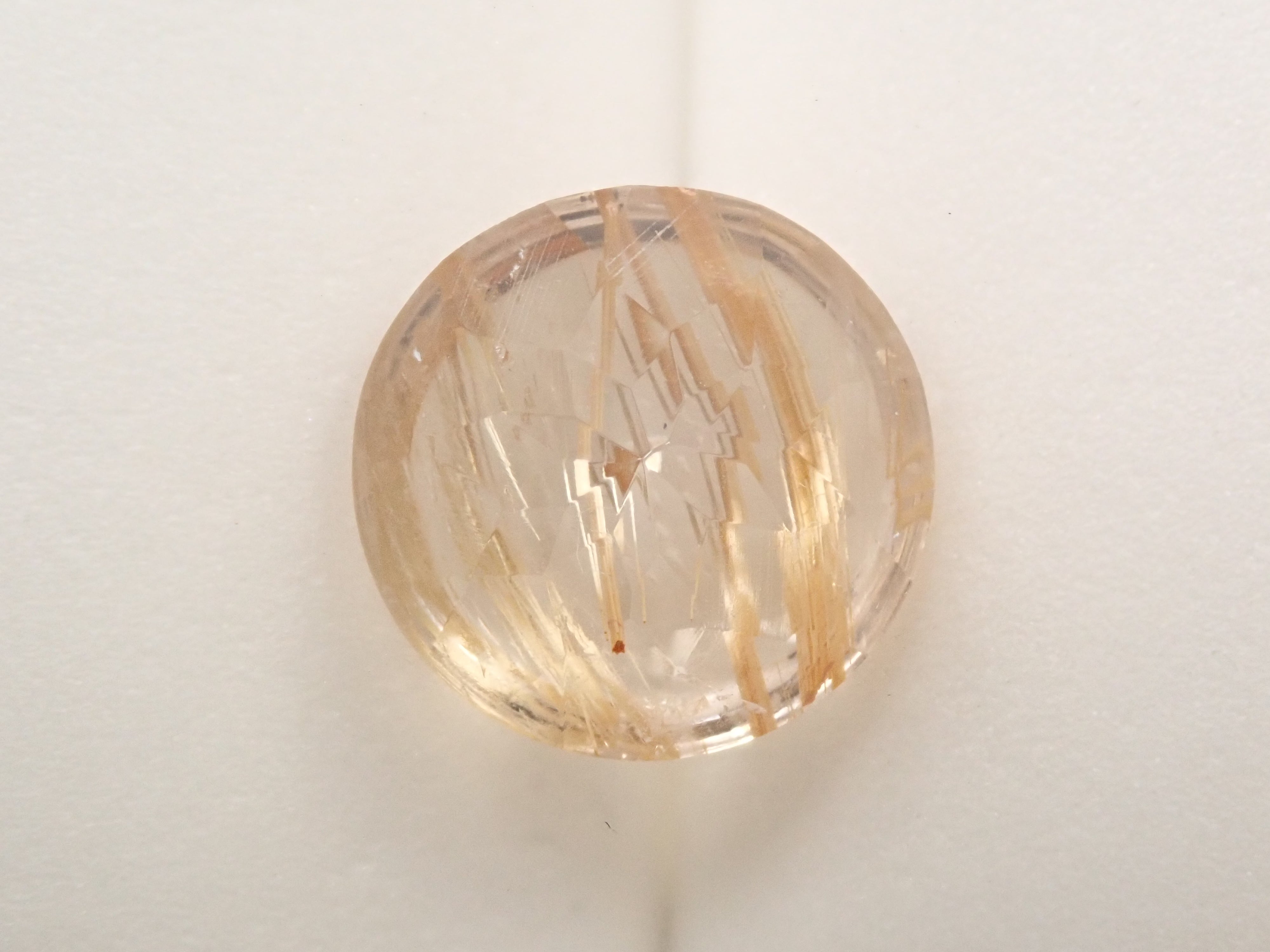 ブラジル産ルチルクォーツ（ルチルレイテッドクォーツ） 12mm/6.709ct