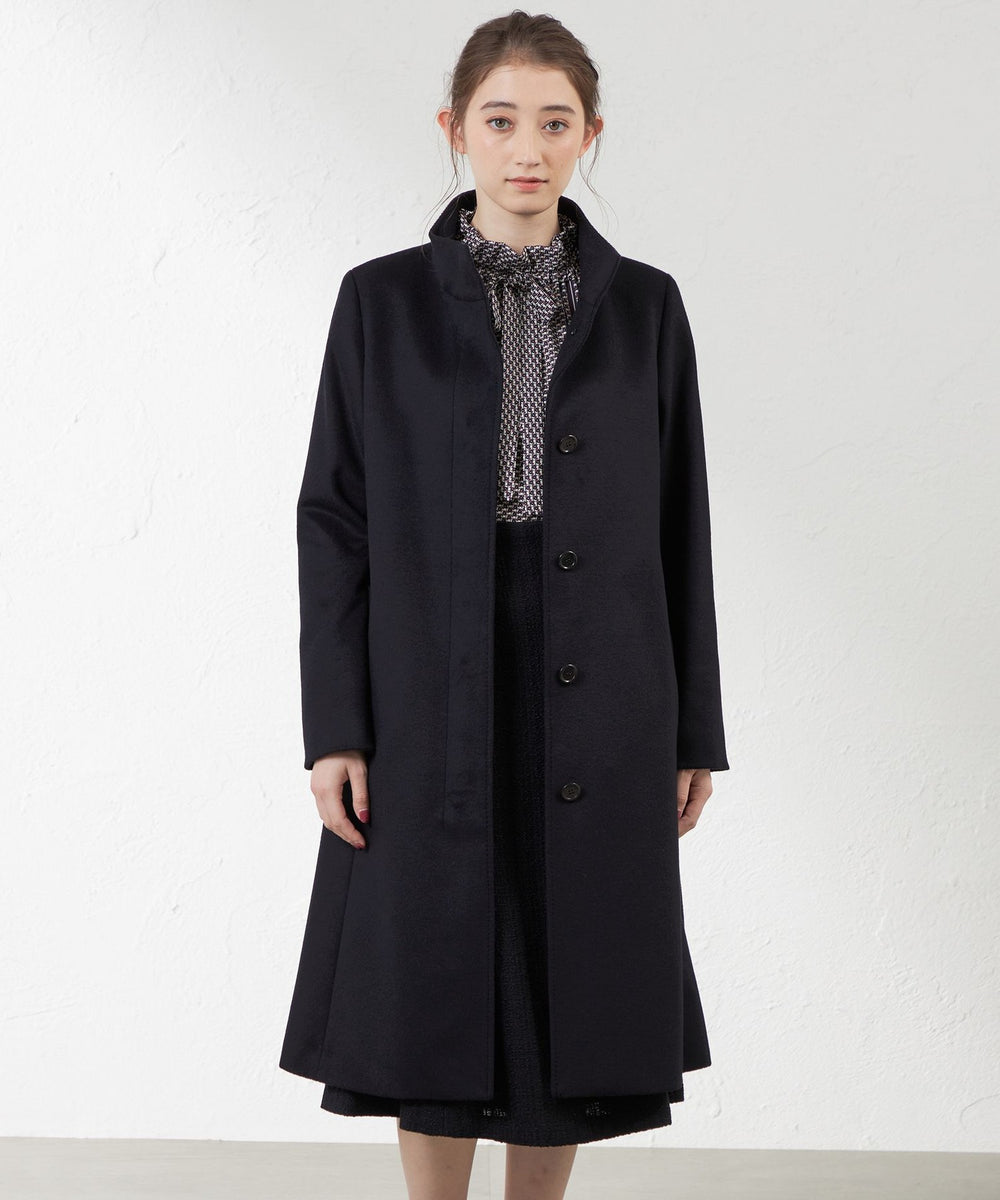 美品 AMACA コート カシミヤ混 キャメル チェスターコート 36 ピュア