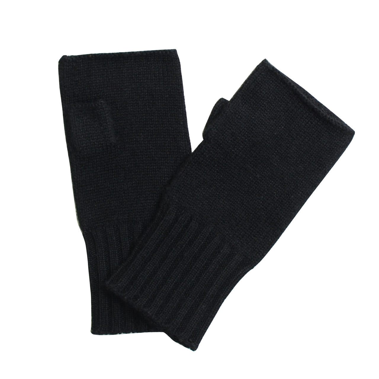 cash & barba 黒 指なし 手袋