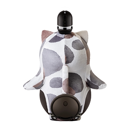 ねこみみベロア 三毛猫(しっぽ付き) グレー＆ベージュ | LOVOT ウェブ