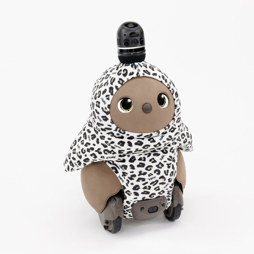 X-girl Stages×LOVOT レオパプリントベロアカットソー(アイボリー