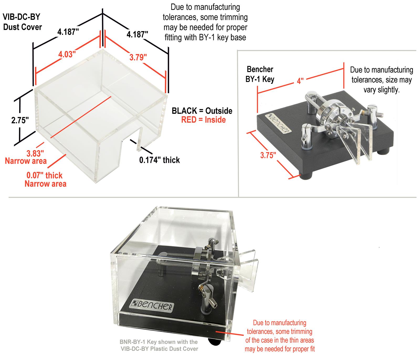 Bencher BY-1B Bencher BY Series Iambic Paddles | DX Engineering