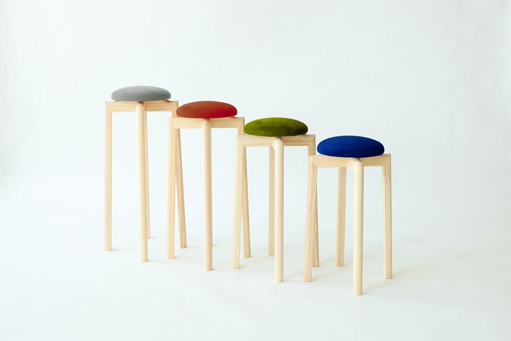 匠工芸-マッシュルームスツール 日本製家具 Lサイズ-ココア