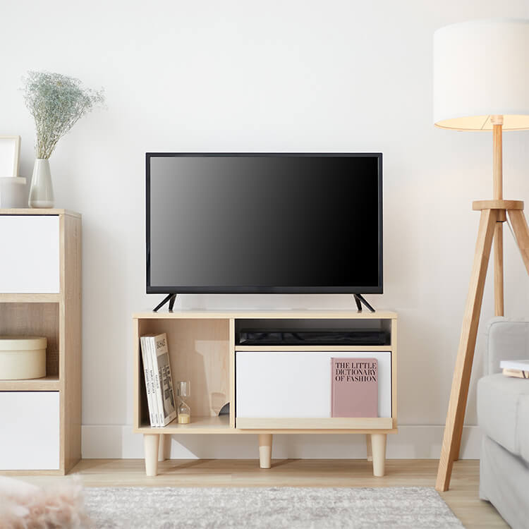 棚ありバージョン テレビ台 簡易チェアー 飾り棚 コンパクトテレビ台