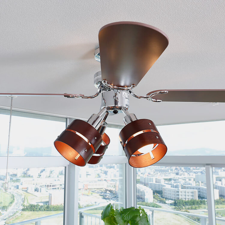 木製ブラウンシーリングファン 5枚羽根 公式 ライダーマン様専用